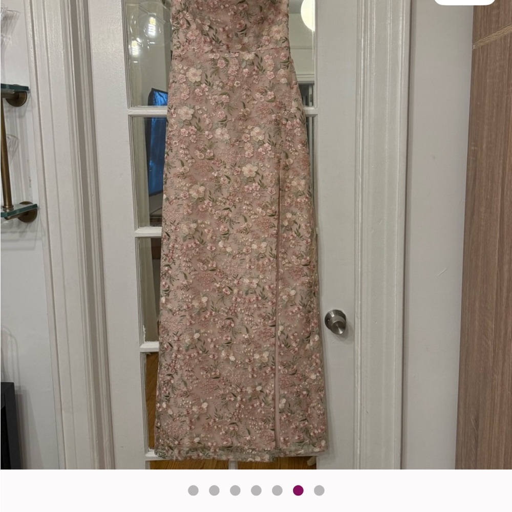 Jenny Yoo Blush Strapless Embroidered Dress - Picture 5 of 6
